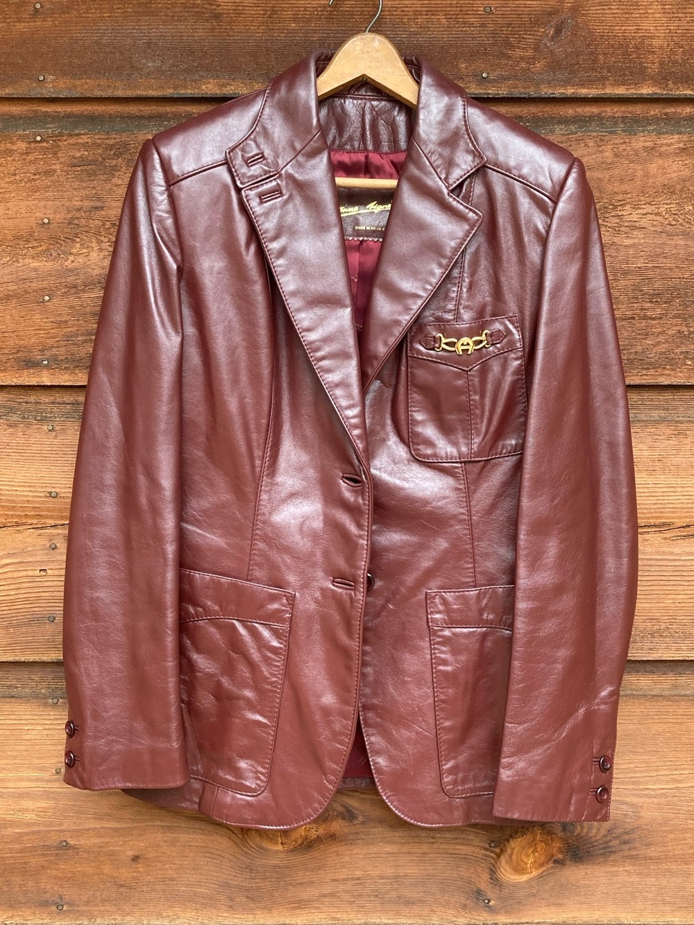 Vintage Leather Etienne Aigner Leather Jacket